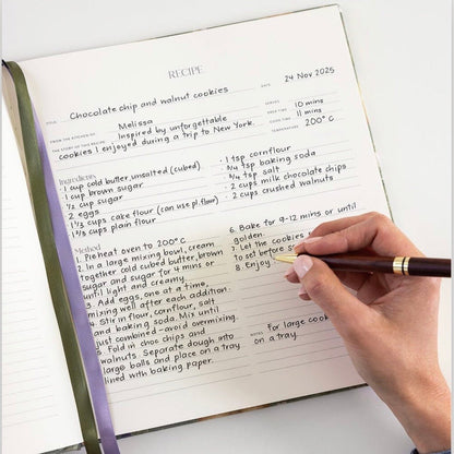 Heirloom Recipe Book Journal - Pears - The Flower Crate