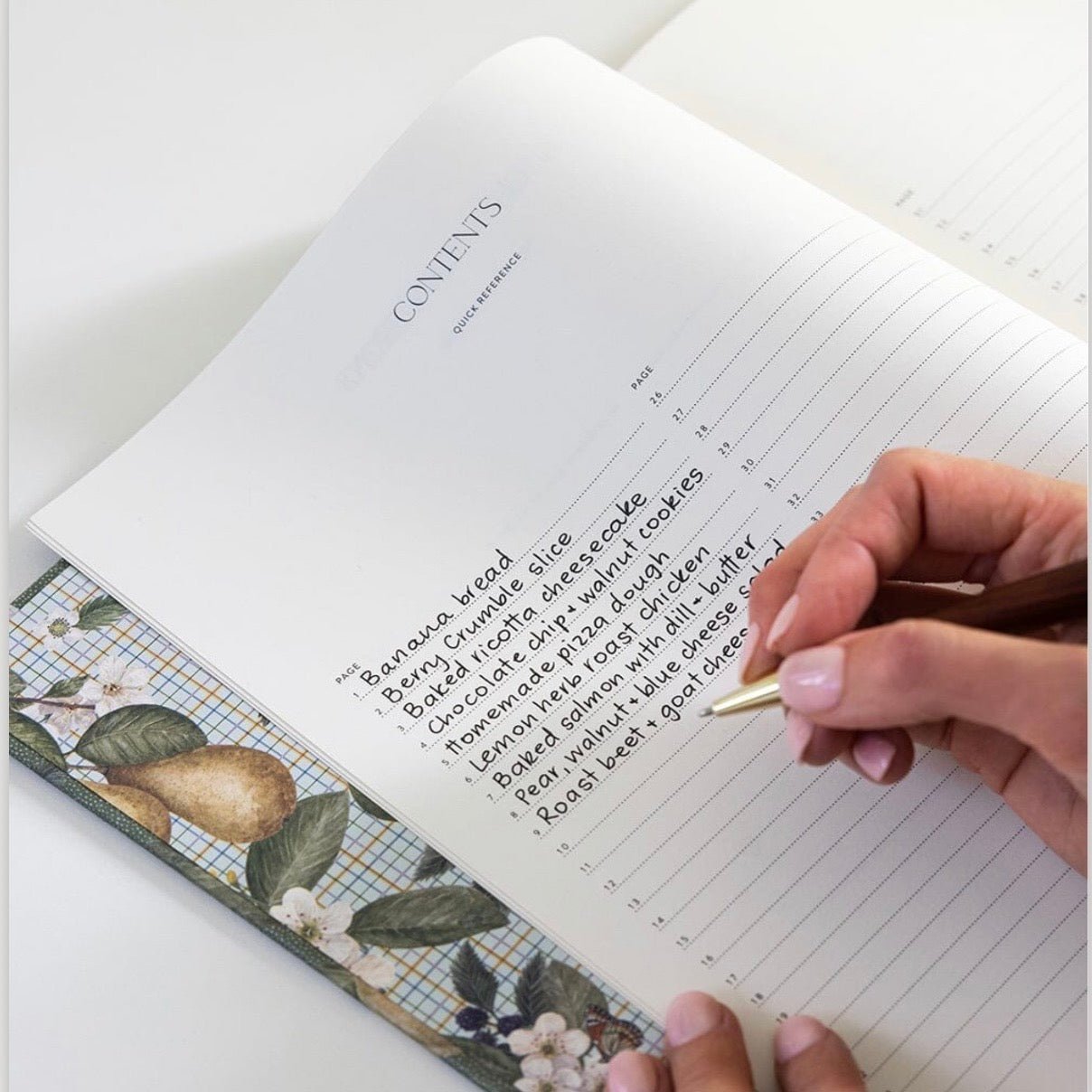 Heirloom Recipe Book Journal - Pears - The Flower Crate
