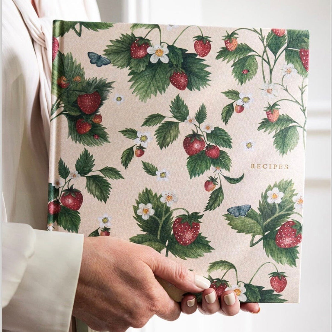 Heirloom Recipe Book Journal - Strawberries - The Flower Crate