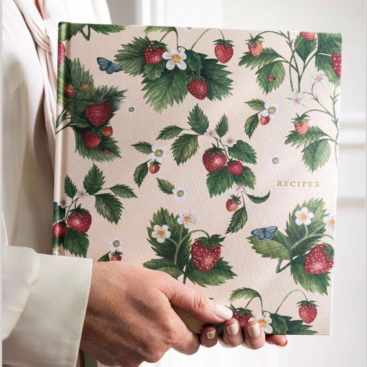 Heirloom Recipe Book Journal - Strawberries - The Flower Crate