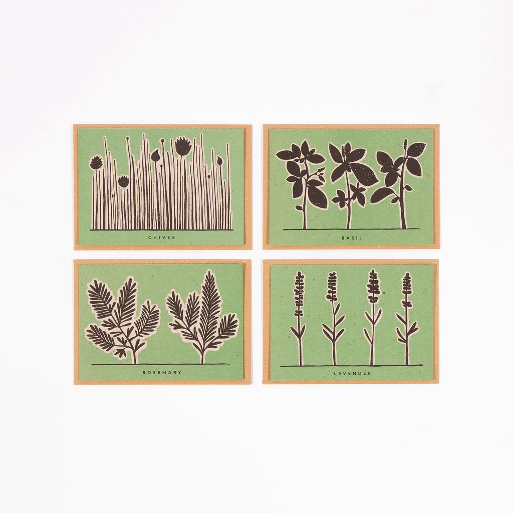 Herb Recipe Greeting Card Pack - The Flower Crate