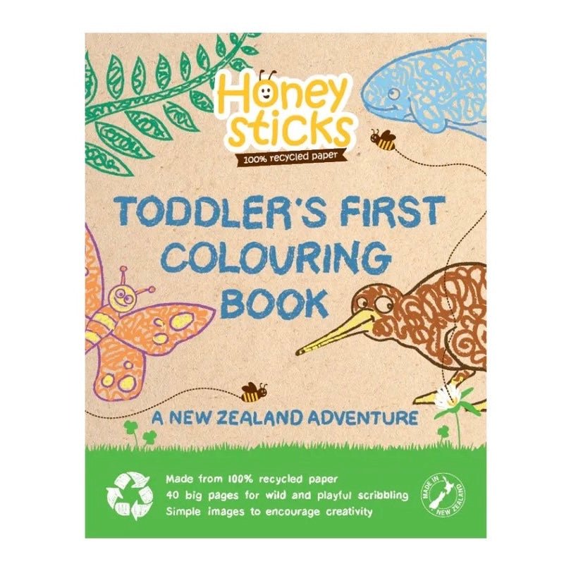 Honeysticks - Colouring Book, A Kiwi Adventure - The Flower Crate