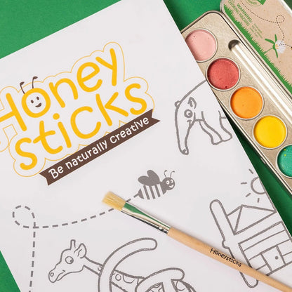 Honeysticks - Jumbo Posters &amp; Watercolour Activity Set - The Flower Crate