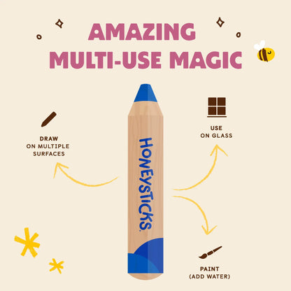 Honeysticks - Little Learners 3-in-1 Beeswax Pencils - The Flower Crate
