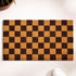HRB Homeware - Brown Checker Doormat - The Flower Crate