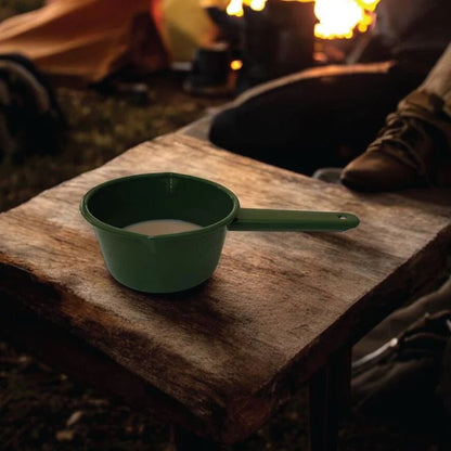Hunt &amp; Gather - Enamel Milk Pan, Hunter Green - The Flower Crate