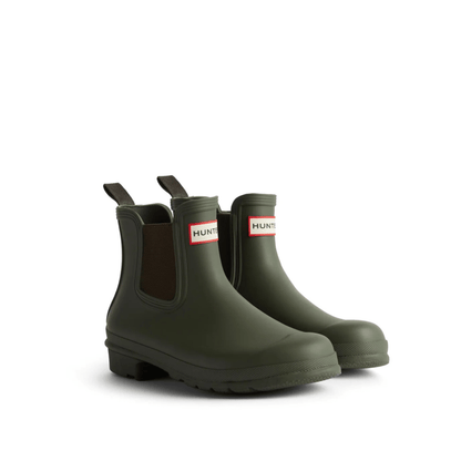 Hunter Boots - Original Chelsea Boots, Dark Olive - The Flower Crate