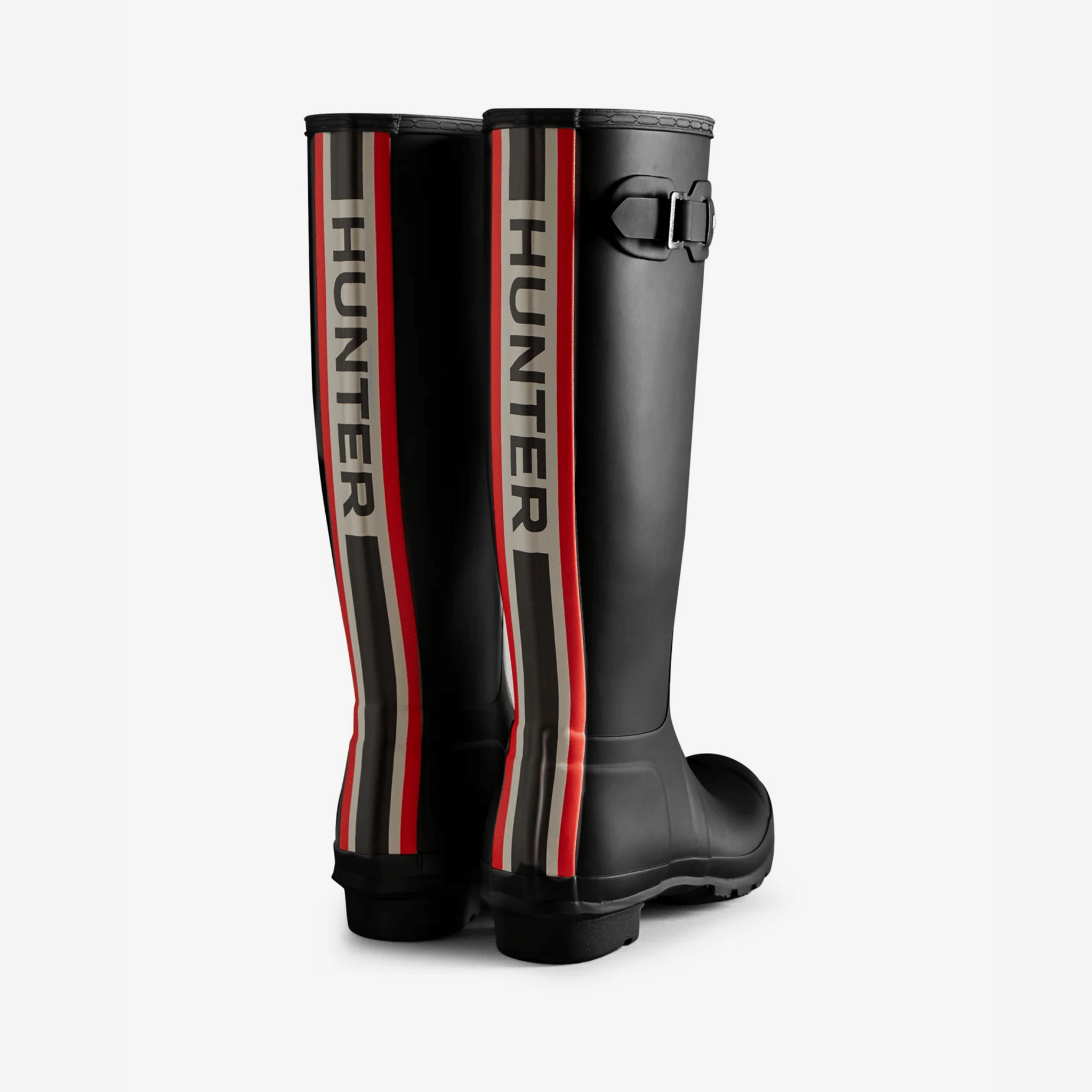 Hunter Boots - Original Tall Boots, Tri - Logo Black - The Flower Crate