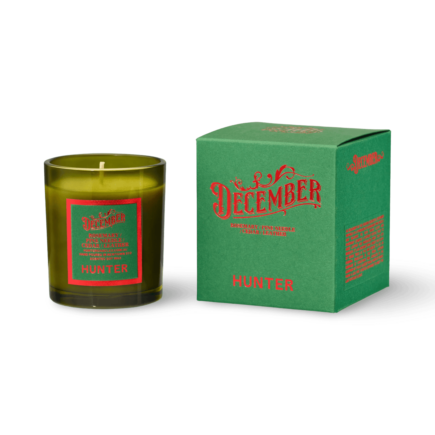 Hunter Candles - December - The Flower Crate