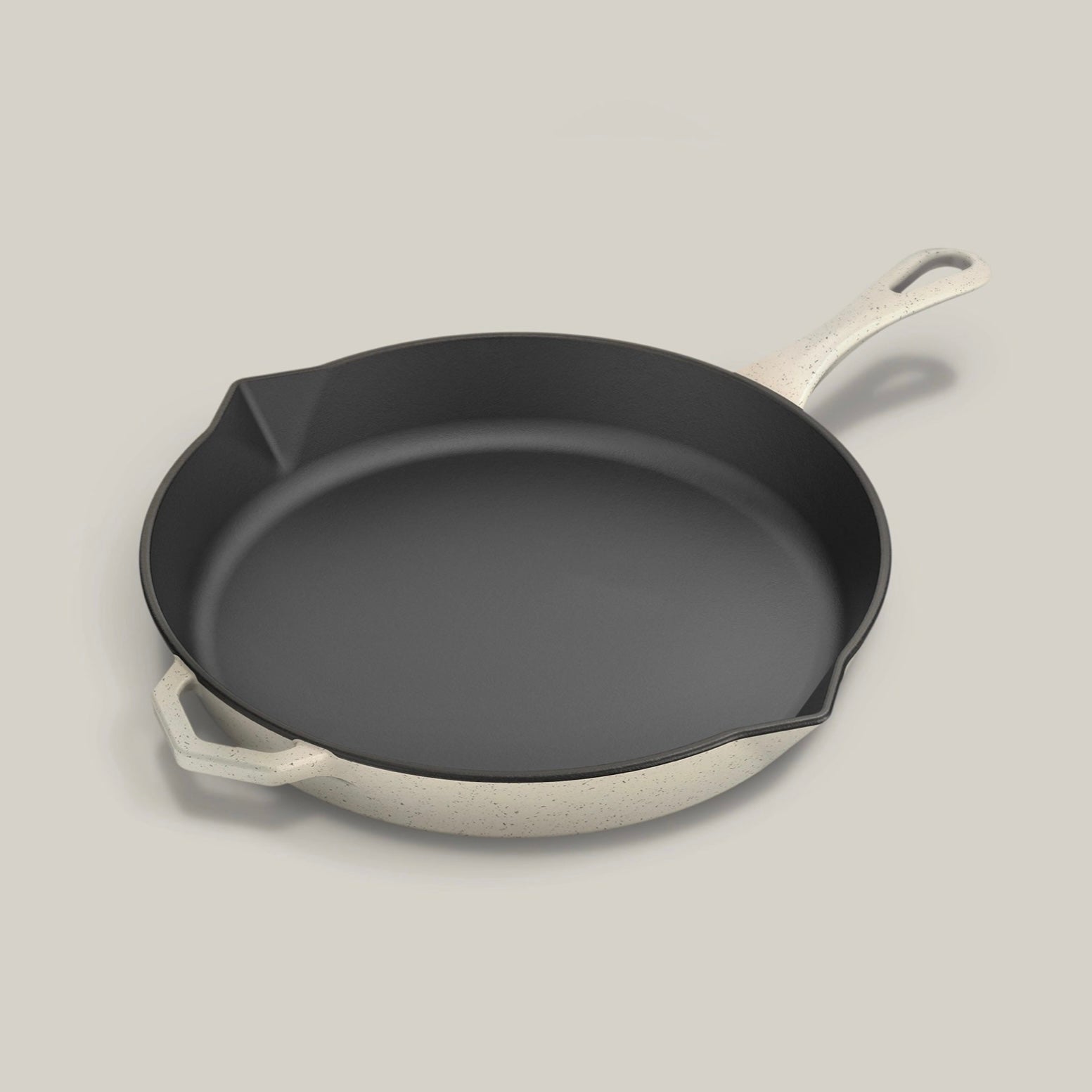 Ironclad Pan Co - 28cm Enamel Legacy Pan, Salt Stone - The Flower Crate
