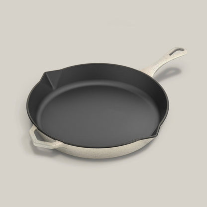 Ironclad Pan Co - 28cm Enamel Legacy Pan, Salt Stone - The Flower Crate