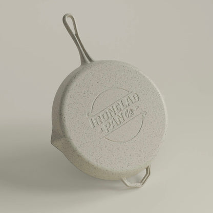Ironclad Pan Co - 28cm Enamel Legacy Pan, Salt Stone - The Flower Crate
