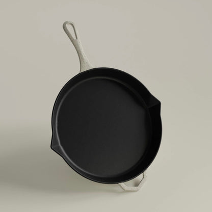 Ironclad Pan Co - 28cm Enamel Legacy Pan, Salt Stone - The Flower Crate