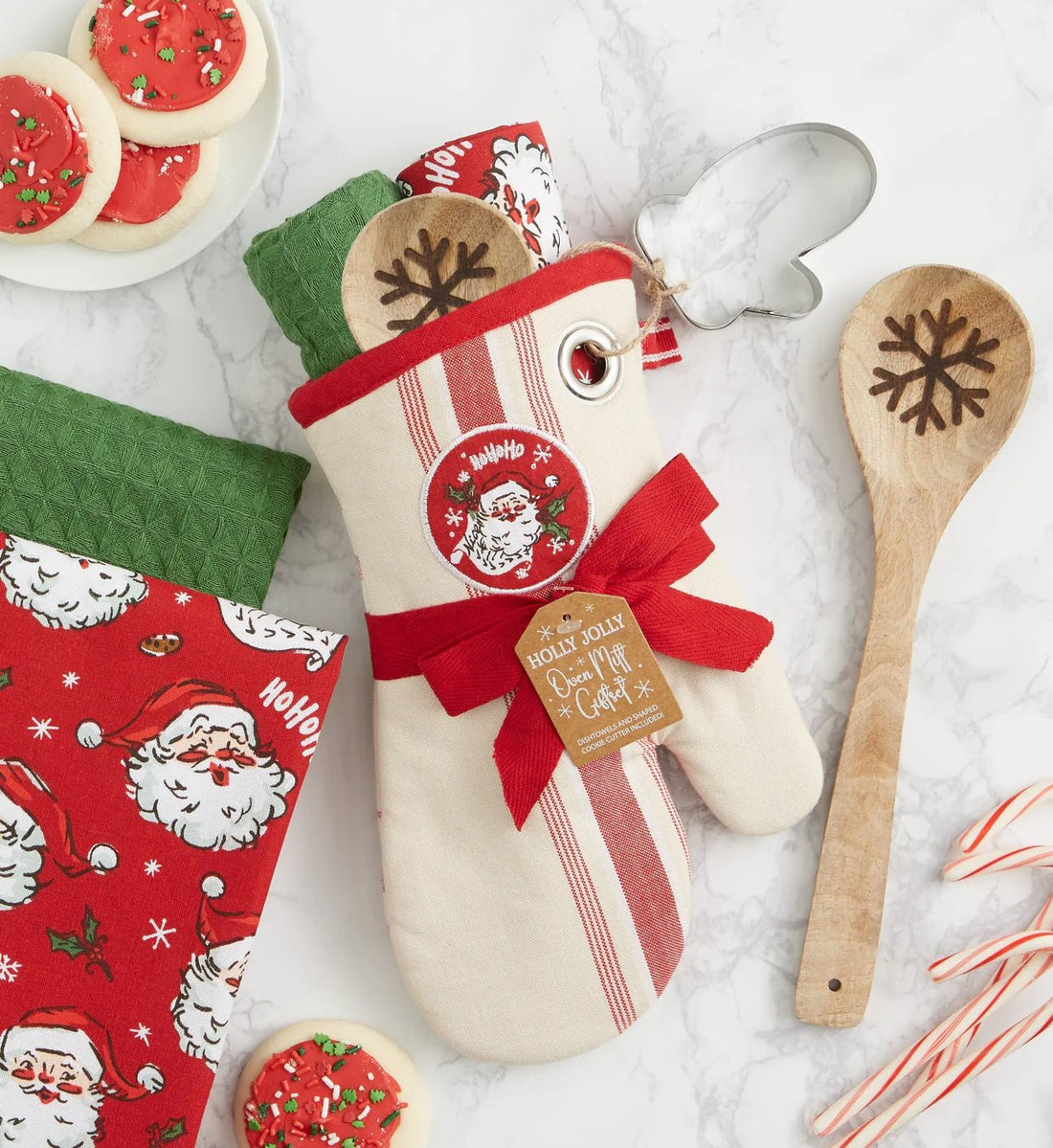 Jolly Santa Kitchen Gift Set - The Flower Crate