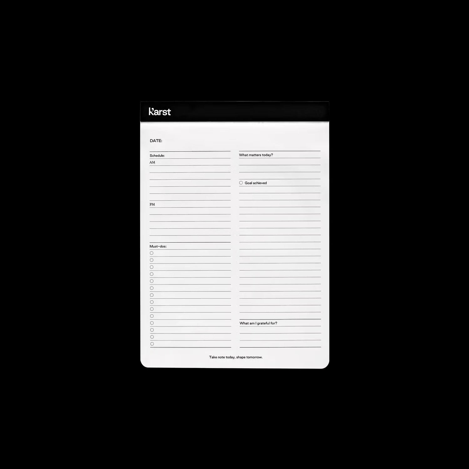 K’arst - A5 Stone Paper Daily Action Notepad - The Flower Crate