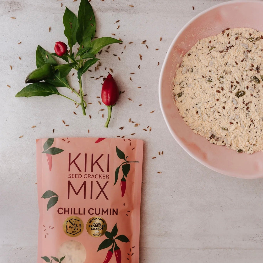 Kiki Seed Cracker Mix - Chilli Cumin - The Flower Crate