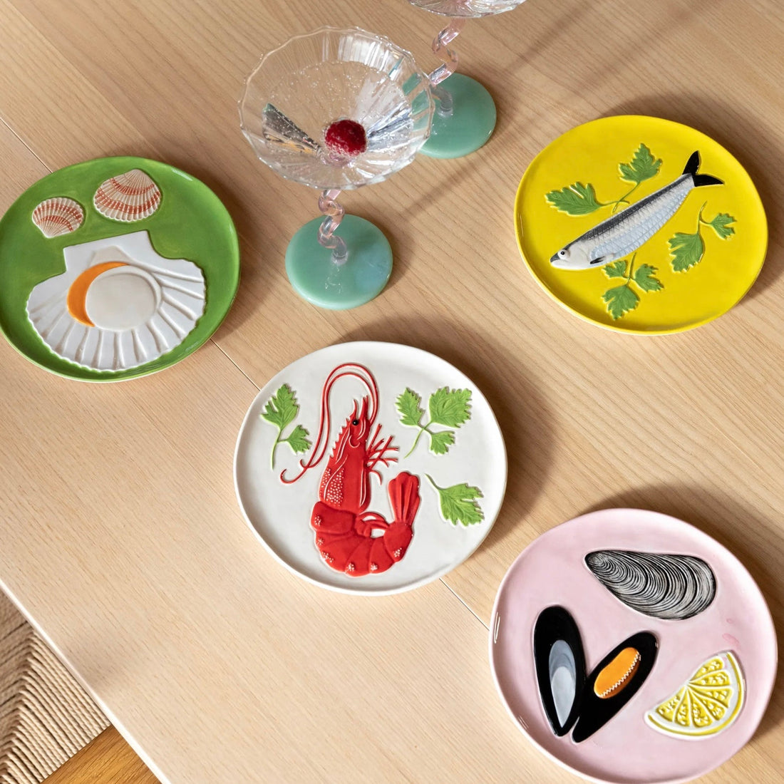 Klevering - De la Mer Side Plate Set - The Flower Crate