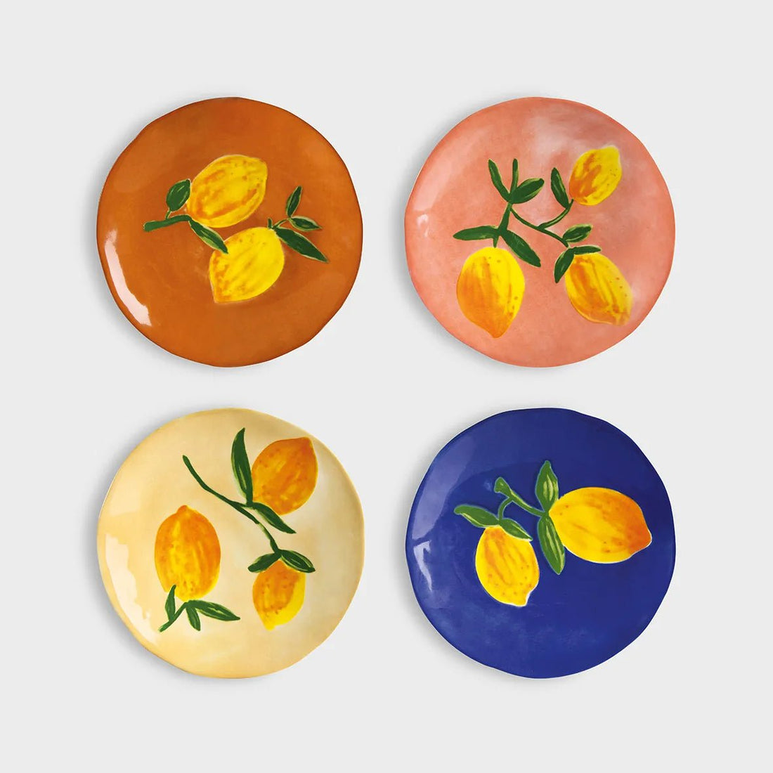 Klevering - Lemon Side Plate Set - The Flower Crate