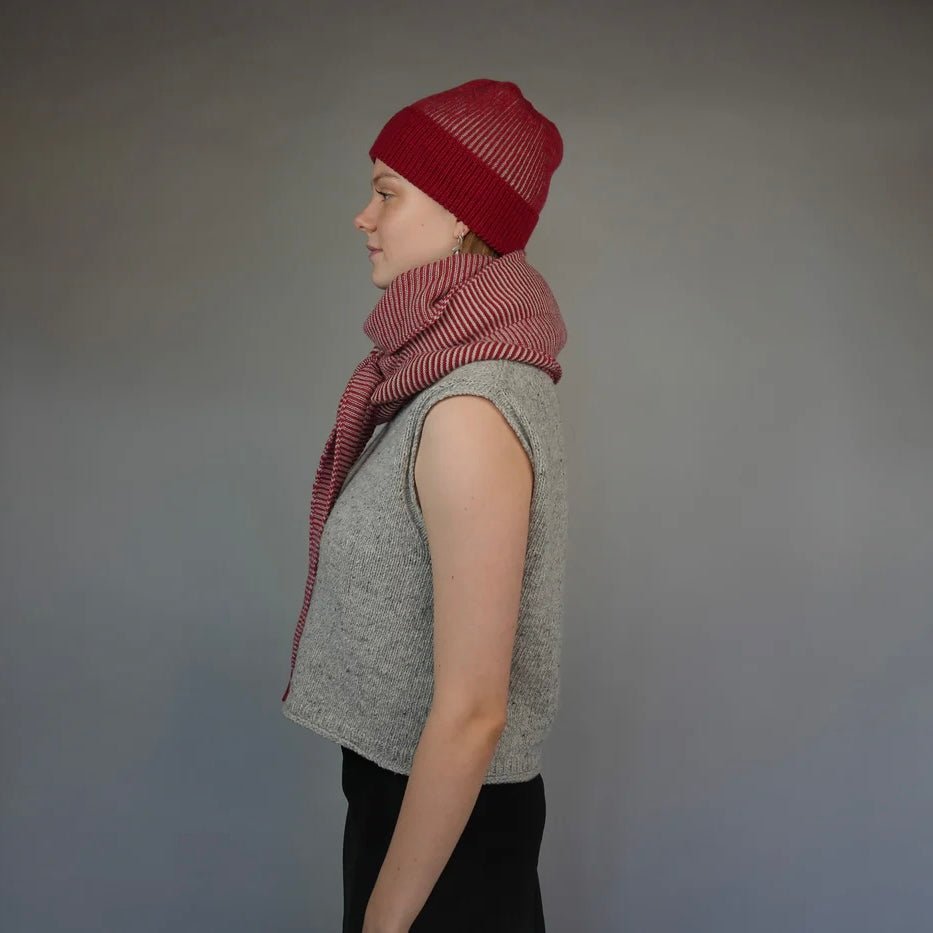 Knit Shepherd - Merino Punakaiki Scarf, Pikopiko - The Flower Crate