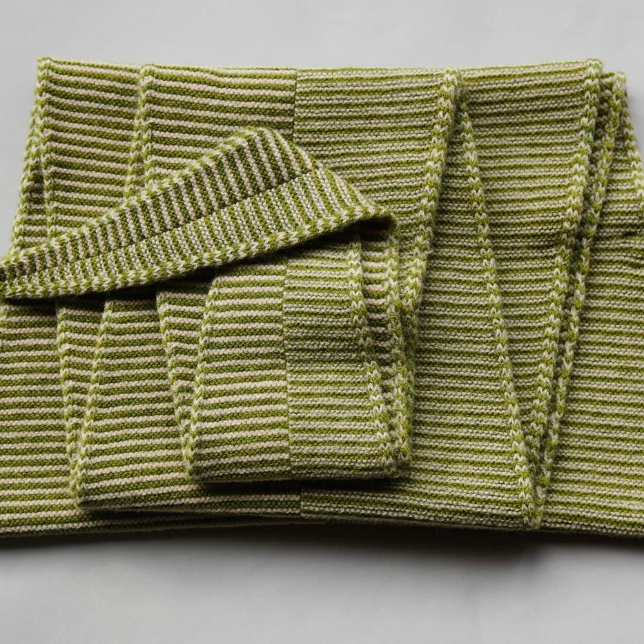 Knit Shepherd - Merino Punakaiki Scarf, Pikopiko - The Flower Crate