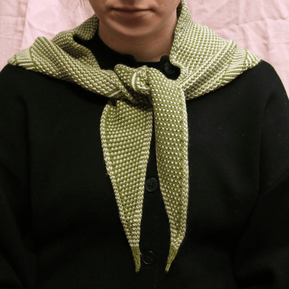 Knit Shepherd - Merino Taranaki Neckerchief, Pikopiko - The Flower Crate