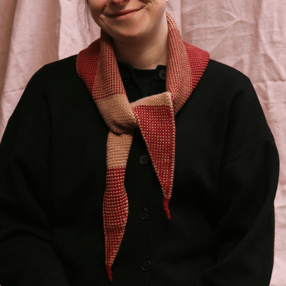 Knit Shepherd - Merino Taranaki Neckerchief, Pohutakawa - The Flower Crate