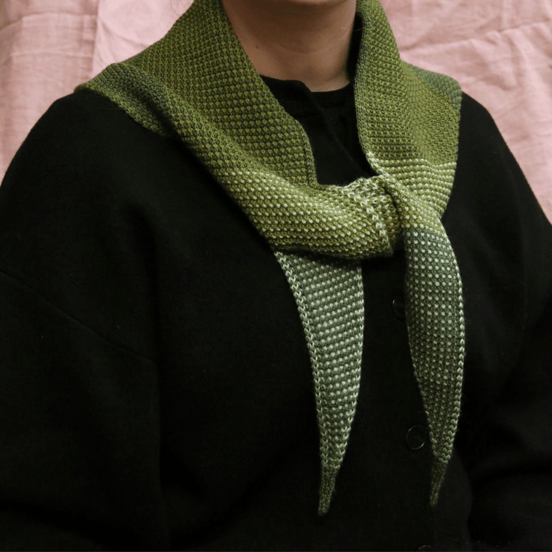 Knit Shepherd - Merino Taranaki Neckerchief, Totara - The Flower Crate