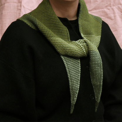 Knit Shepherd - Merino Taranaki Neckerchief, Totara - The Flower Crate