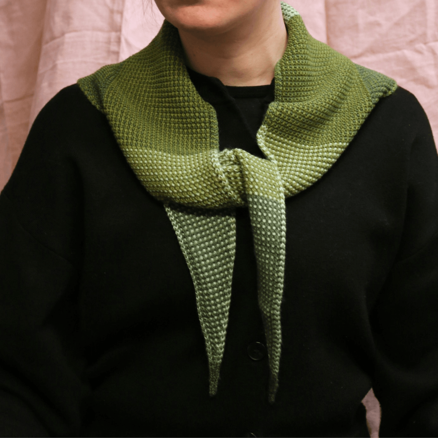 Knit Shepherd - Merino Taranaki Neckerchief, Totara - The Flower Crate