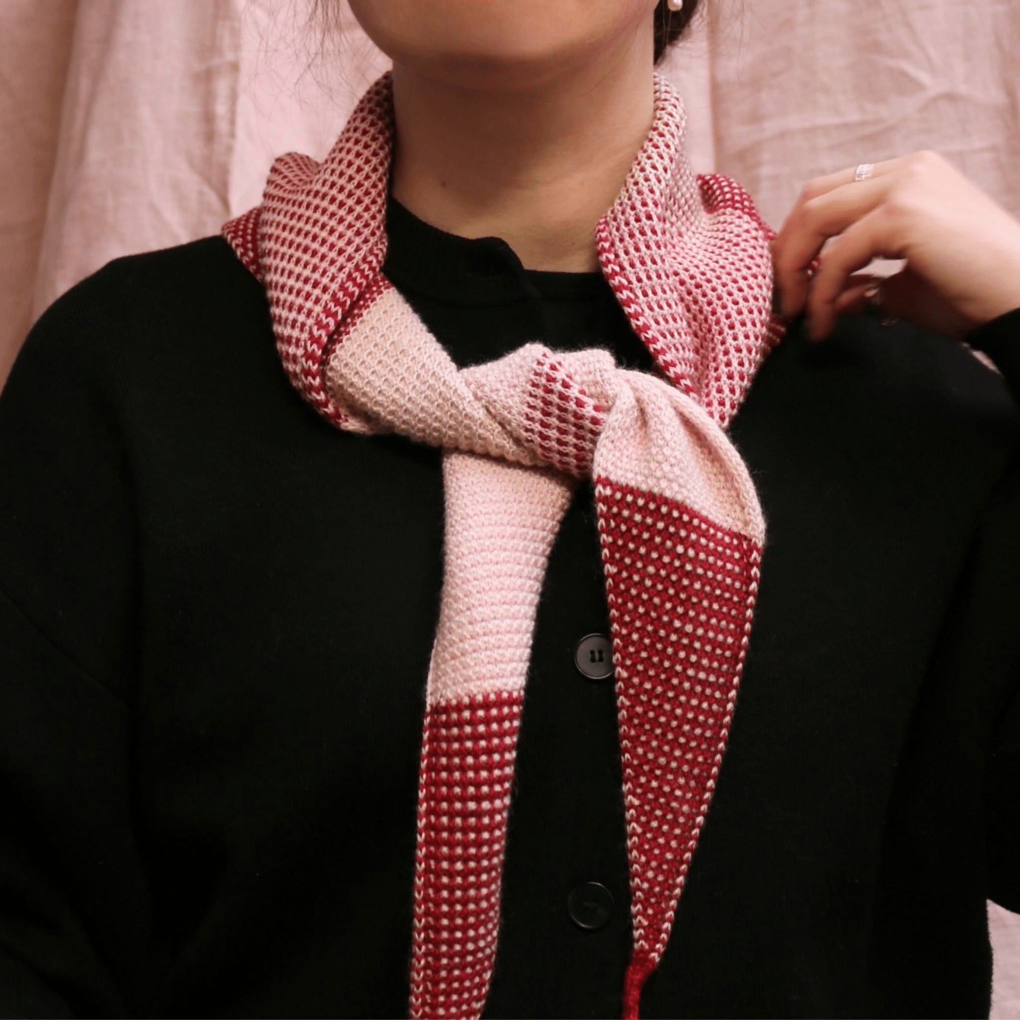 Knit Shepherd - Merino Waitaha Neckerchief, Rata - The Flower Crate