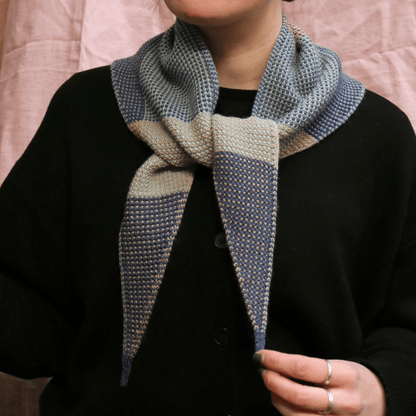 Knit Shepherd - Merino Waitaha Neckerchief, Tūrutu - The Flower Crate