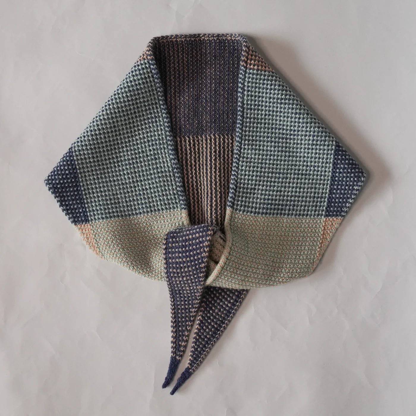 Knit Shepherd - Merino Waitaha Neckerchief, Tūrutu - The Flower Crate