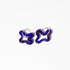 Lauren Hunt - Glass Squiggle Earrings, Cobalt - The Flower Crate