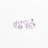 Lauren Hunt - Glass Squiggle Earrings, Purple - The Flower Crate