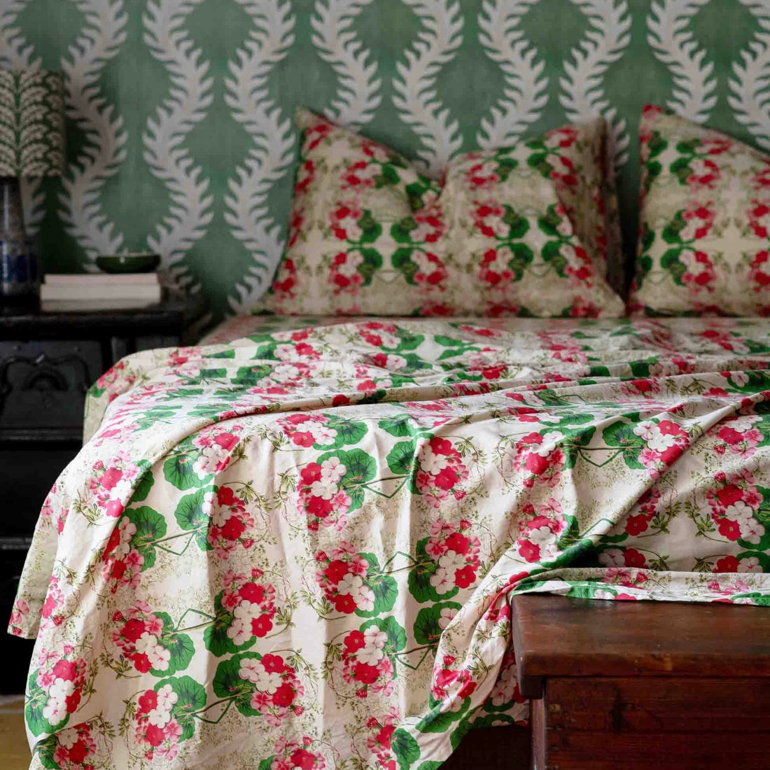 Lazybones - Palargonium Sheet Set, King - The Flower Crate