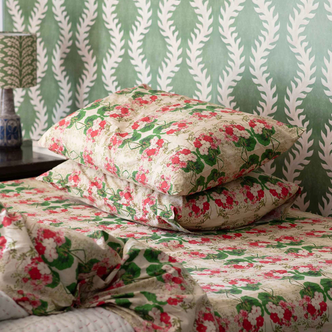 Lazybones - Palargonium Sheet Set, King - The Flower Crate