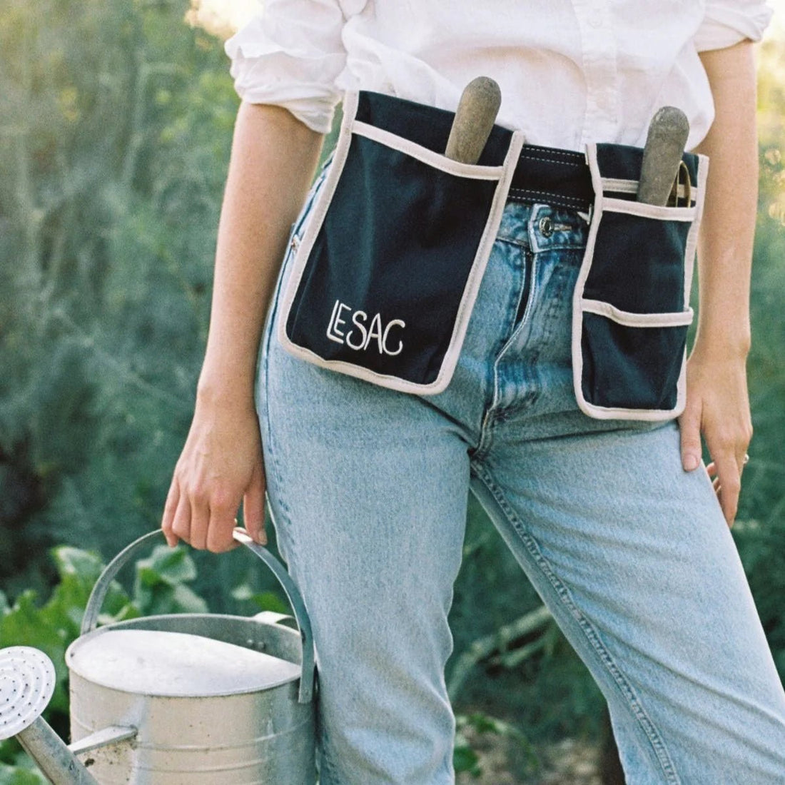 Le Sac - Navy Garden Tool Belt - The Flower Crate