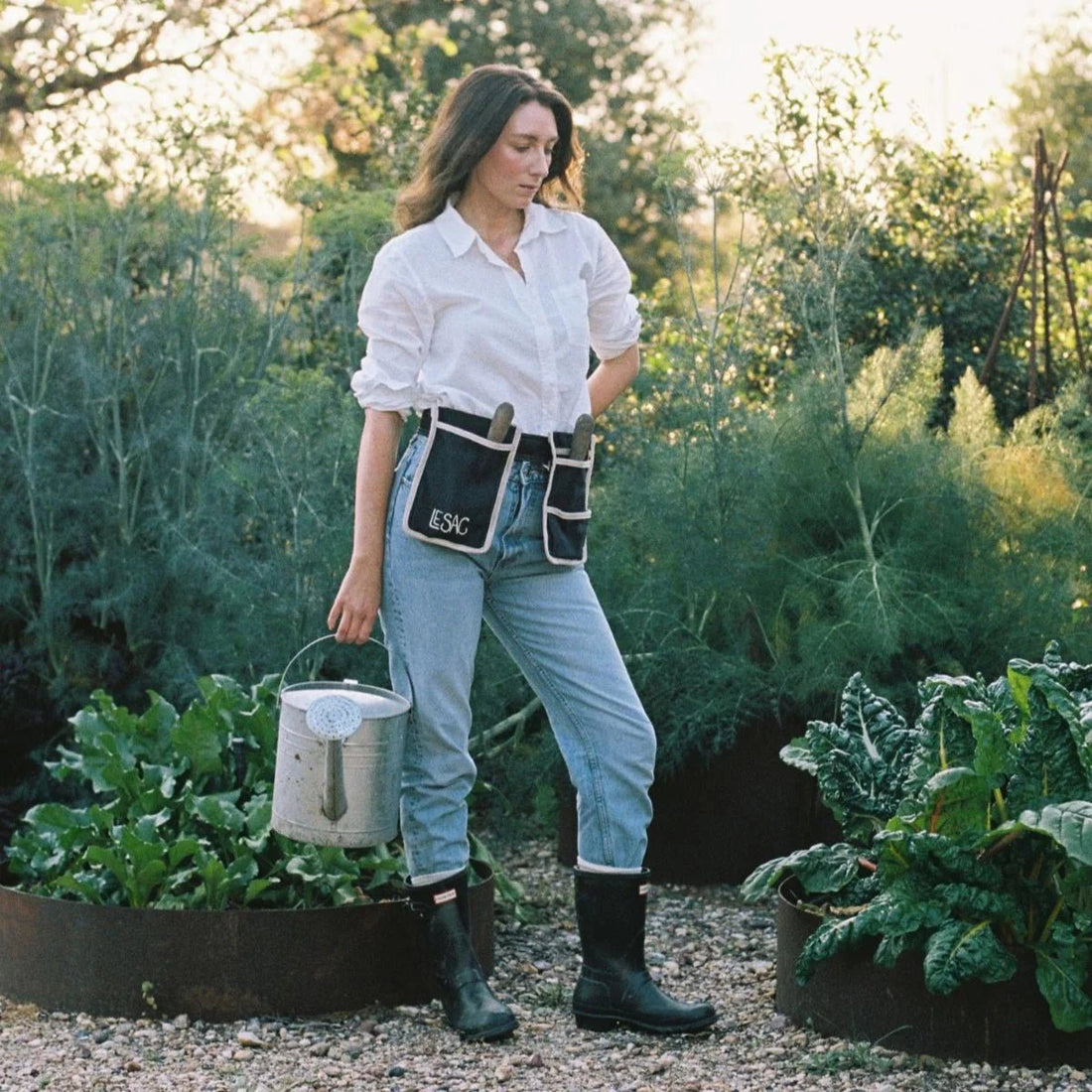 Le Sac - Navy Garden Tool Belt - The Flower Crate