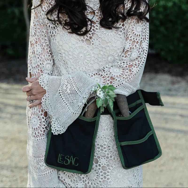 Le Sac - Navy &amp; Green Garden Tool Belt - The Flower Crate