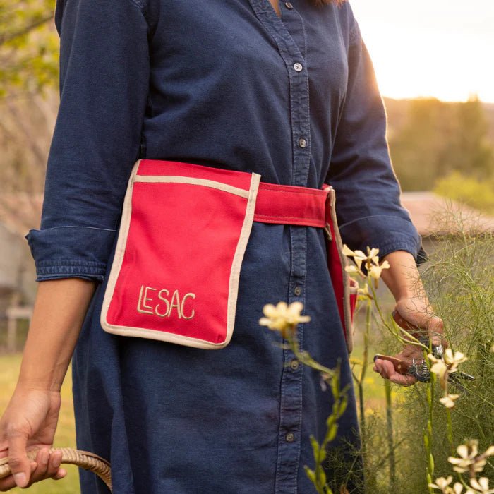 Le Sac - Red Garden Tool Belt - The Flower Crate