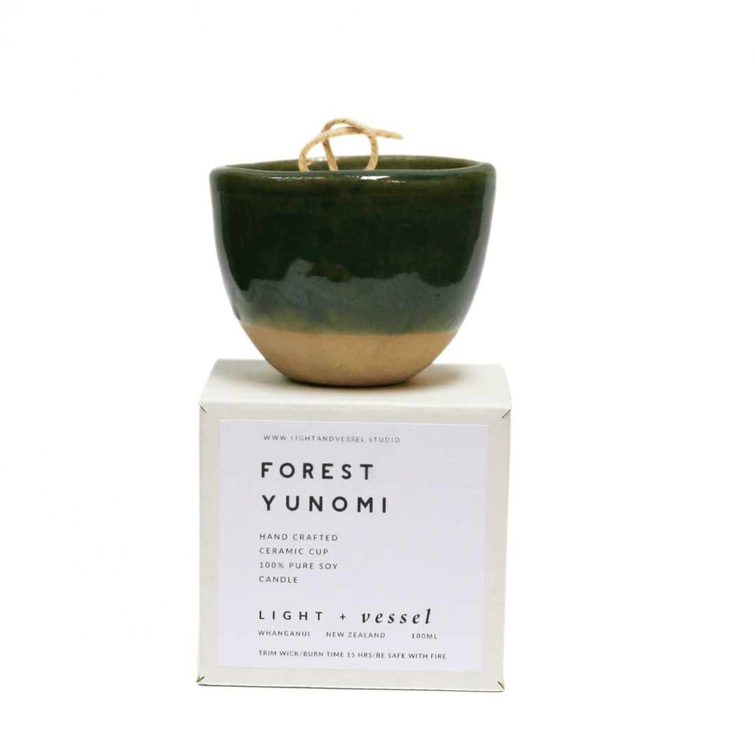 Light &amp; Vessel - Forest Yunomi Candle - The Flower Crate