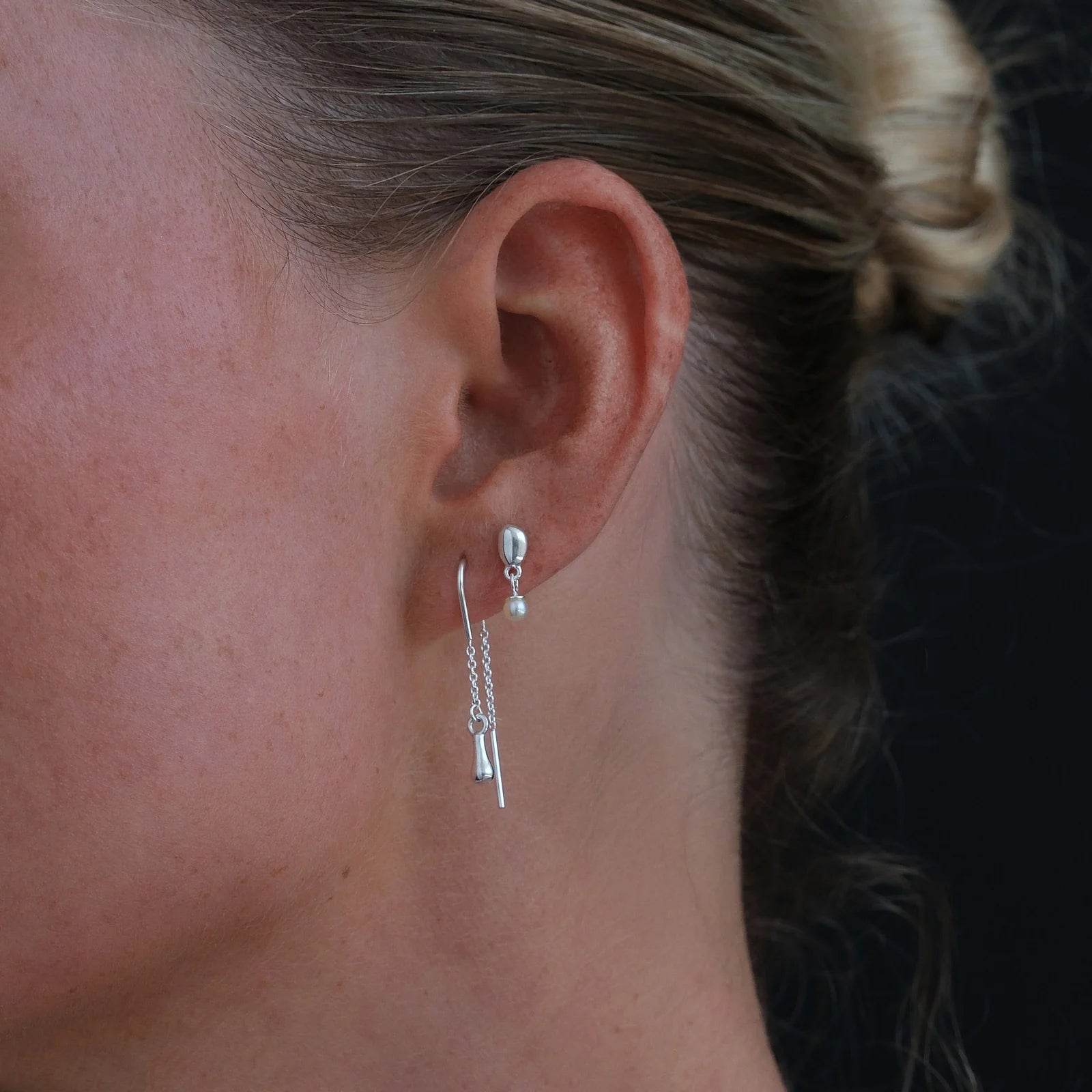 Linda Tahija - Alga Pearl Drop Earrings - The Flower Crate