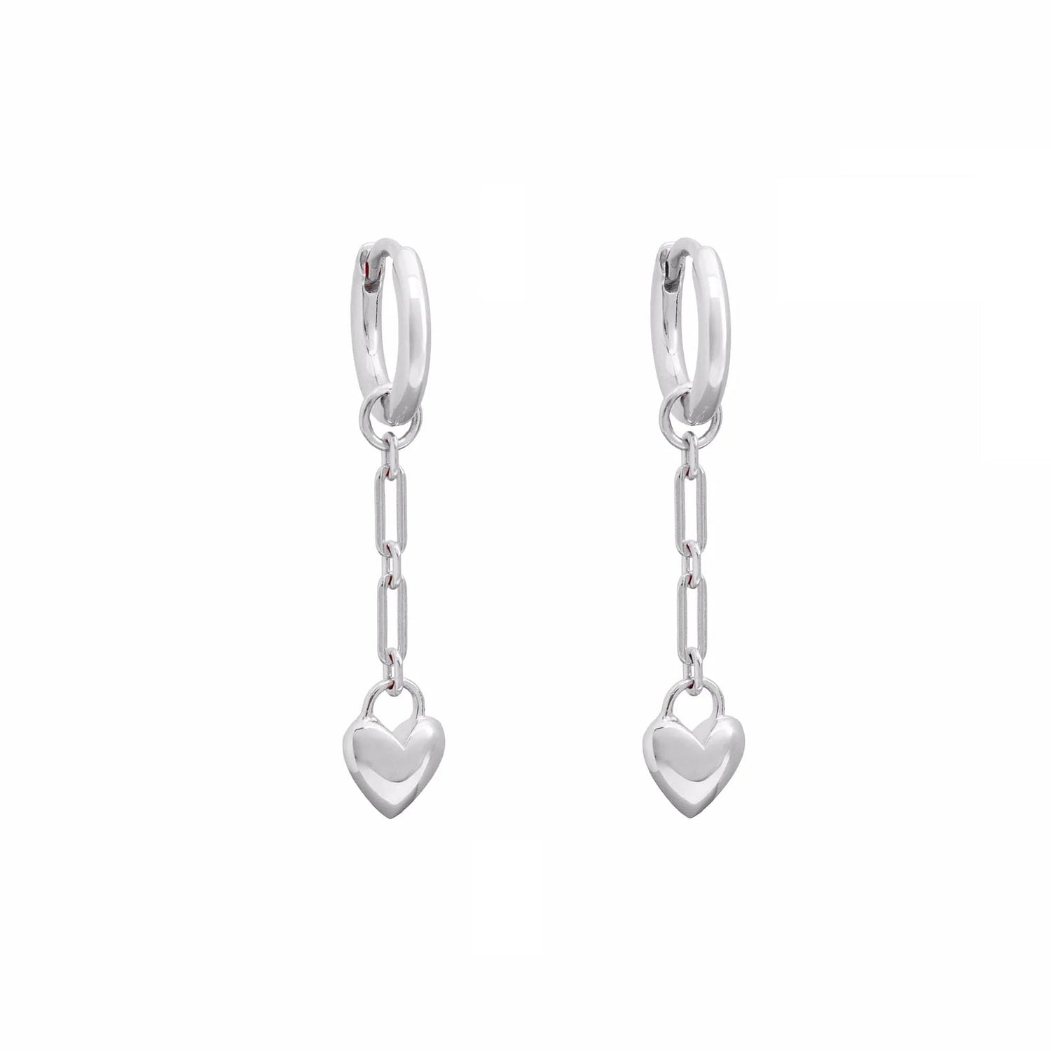 Linda Tahija - Amore Chain Huggie Earrings - The Flower Crate