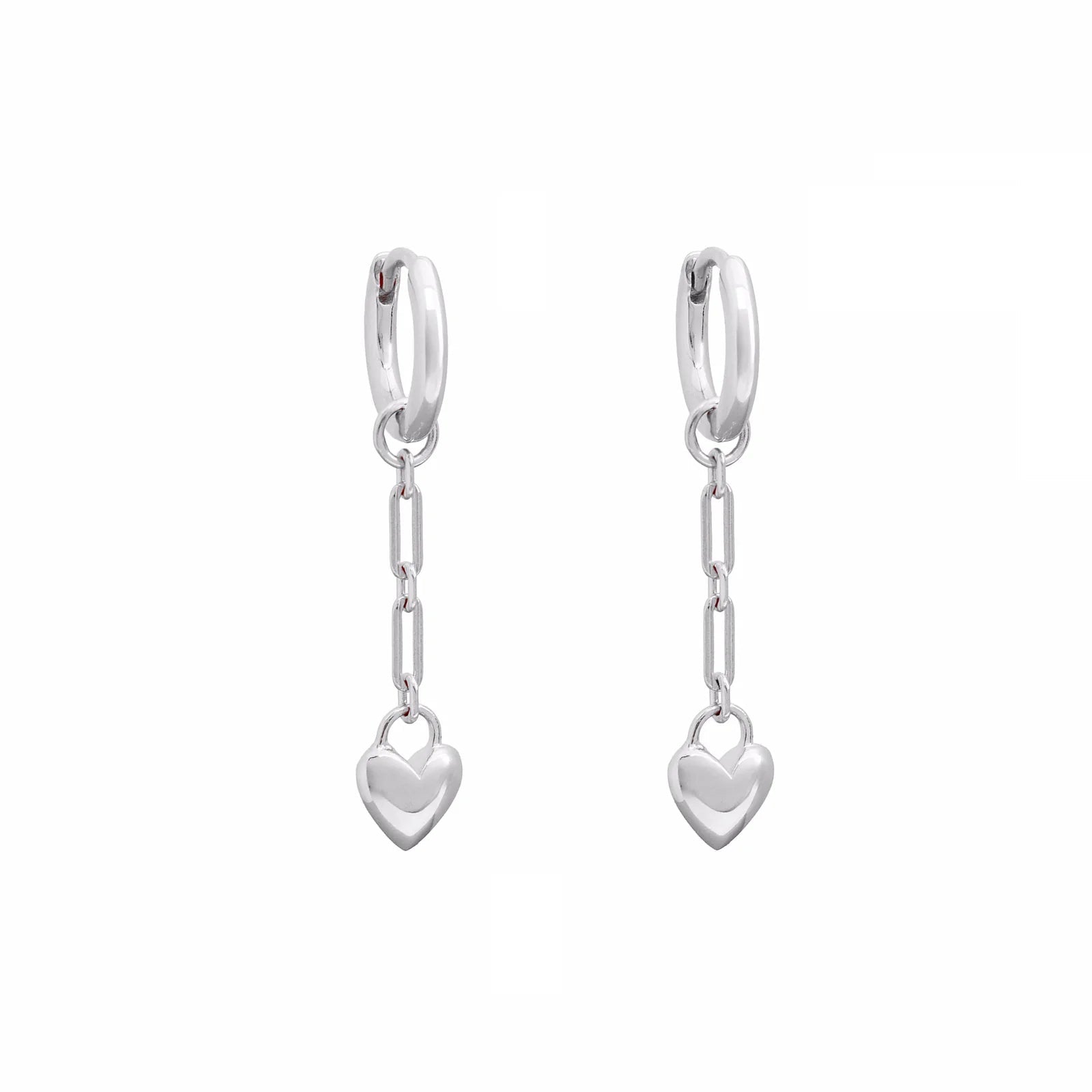 Linda Tahija - Amore Chain Huggie Earrings - The Flower Crate