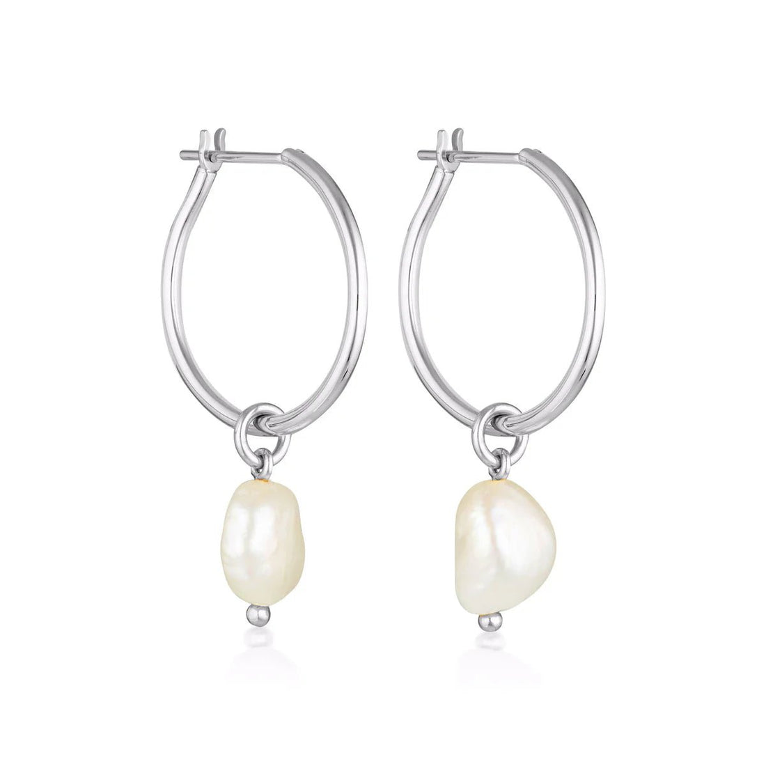 Linda Tahija - Baroque Pearl Willpower Hoop earrings - The Flower Crate