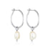 Linda Tahija - Baroque Pearl Willpower Hoop earrings - The Flower Crate