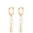 Linda Tahija - Brook Pearl Huggie Hoops - The Flower Crate