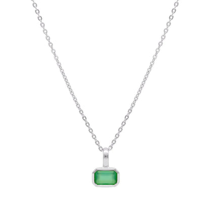 Linda Tahija - Gemme Necklace, Green Onyx - The Flower Crate