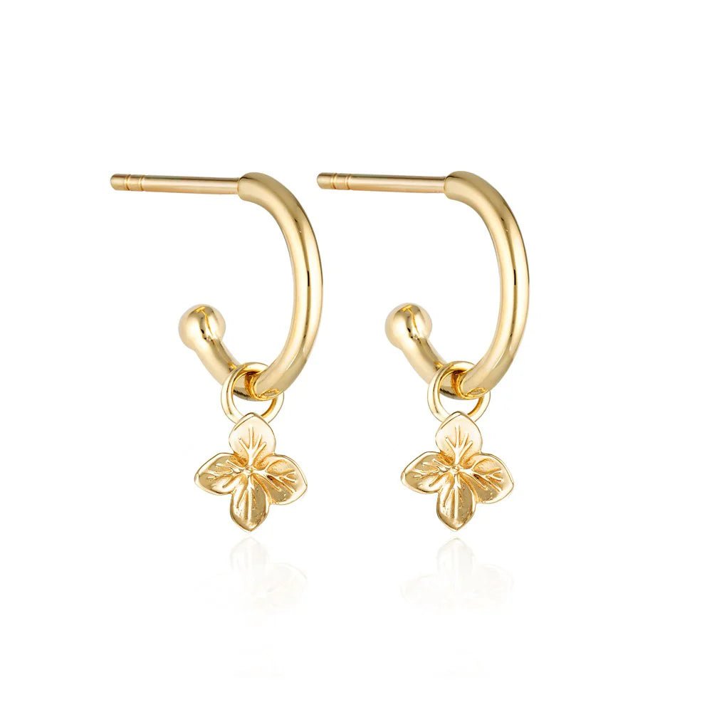 Linda Tahija - Hydrangea Charm Earrings - The Flower Crate