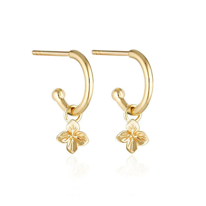 Linda Tahija - Hydrangea Charm Earrings - The Flower Crate